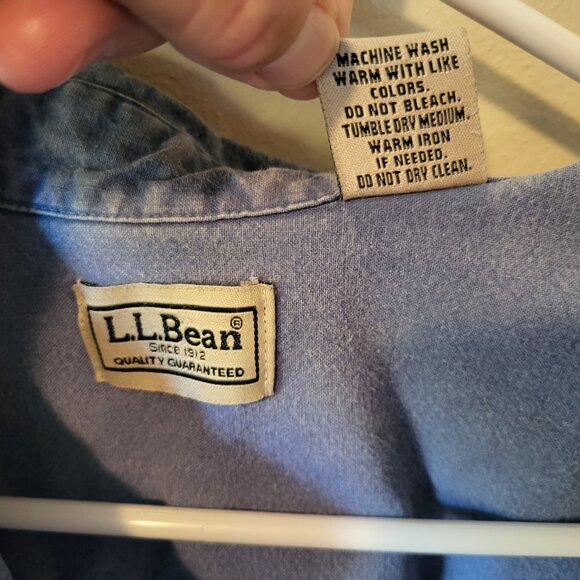 LL Bean men's denim shirt - Picture 4 of 6